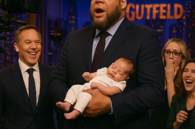 Tyrus holds Greg Gutfeld’s daughter Mira on stage at Gutfeld! – but his funny remark accidentally reveals a never-before-seen family secret!