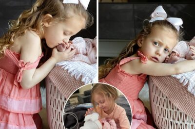 Golden Raye cried out loud in the middle of the night, startling Patrick Mahomes awake, and when he hurriedly opened the baby’s room door with a hot bottle of milk in hand, he was surprised to see Sterling already awake and making a surprising move by Golden’s crib.
