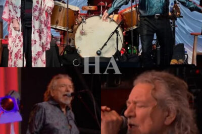 At Glastonbury, The Legendary Robert Plant And The Mesmerizing Alison Krauss Delivered An Unforgettable Performance Of ‘When The Levee Breaks.’ With Plant’s Raw Rock Energy Intertwined With Krauss’s Soulful Bluegrass Elegance, They Breathed New Life Into The Classic Led Zeppelin Hit, Creating A Spellbinding Moment That Became One Of The Festival’s Most Talked-About Performances.