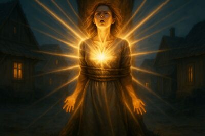 The evil king raped her and exiled her from the village without knowing she was the chosen one of the gods.