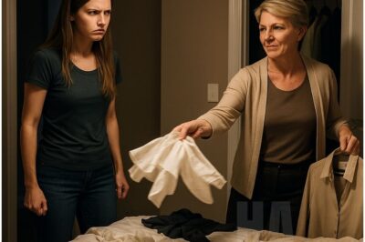 The thin fabric fluttered to the floor. Polina’s favorite silk blouse lay crumpled near the nightstand. A spark of fury shot through her chest.