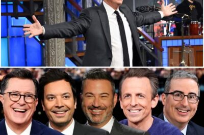 Stephen Colbert has officially thrown down the gauntlet — and Jimmy Fallon, Seth Meyers, and John Oliver are already rallying to his side.