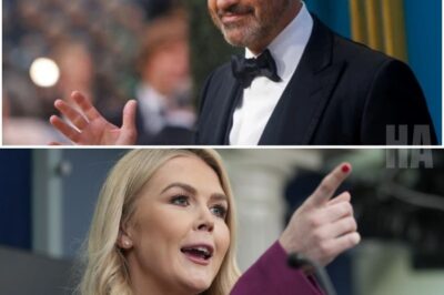 Karoline Leavitt walked in, confidence blazing, as if the stage itself bowed to her. She ridiculed Jimmy Kimmel’s suspension, called him “the entertainer who’s past his prime,” and sneered that Disney had “finally thrown away something worthless.” Conservative commentators applauded like vultures circling.