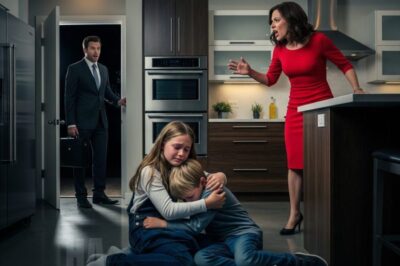 The little girl cried and begged her stepmother, “Don’t hurt us.” Suddenly, her millionaire father came home and saw her and shouted