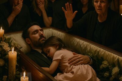 A little girl hugged her father in the eerie coffin. Camila was 8 years old and stood next to the coffin, not moving. They had been at the wake for hours, and she hadn’t left her side for even a second.