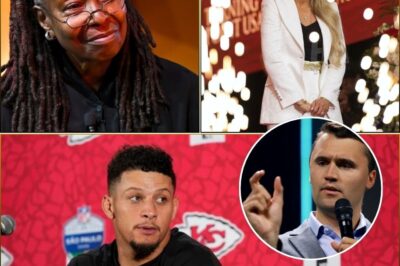 “🔥 LIVE TV SHOCKER: Whoopi Goldberg’s Attack Implodes As Patrick Mahomes Steps In — What He Said Left The Studio Shaking”