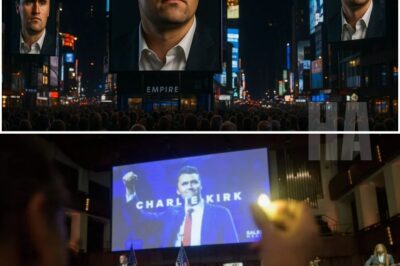 Elon Musk stunned millions as he illuminated New York City with giant screens, showing a heartfelt memorial film for Charlie Kirk that ran non-stop until the end of September. The city paused, hearts heavy, as the tribute played in Times Square and beyond. Yet, the real shock came moments later — Musk’s next announcement, filled with solemn determination, hinted at a gesture so extraordinary it could honor Charlie’s legacy in ways no one could have imagined