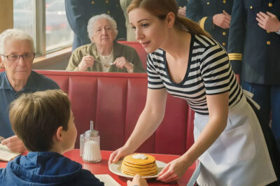 A Waitress Secretly Fed a Lonely Boy Every Morning — Until Four Black SUVs Pulled Up Outside the Diner
