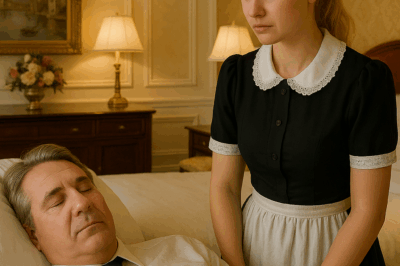 The millionaire pretended to be asleep to test his shy maid, but when he opened his eyes and saw what she was doing,