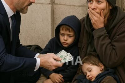 “A Tycoon Stops His Car When He Sees a Homeless Woman With Children. When He Recognizes Her…”