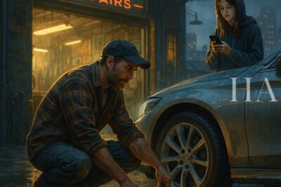 Brave Single Dad Fixed a Flat — A Billionaire’s Call Rewrote Their Lives