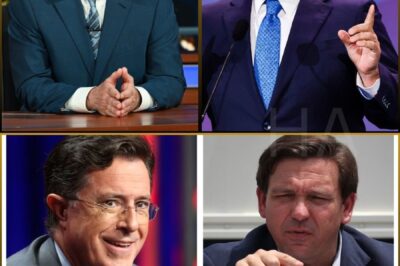 THE CLASSROOM WENT QUIET — AND HE DID TOO. Governor Ron DeSantis walked onto The Late Show set with a confident smile, prepared for a straightforward media moment