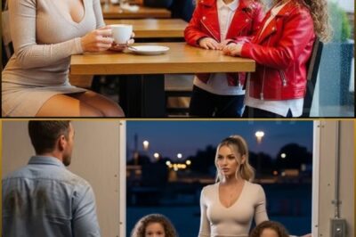 The blind date was empty—until little twin girls walked in and said,“My Daddy’s sorry he’s late….