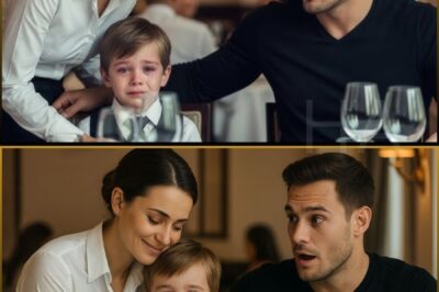 Billionaire Boss’s Son Was in Tears at Dinner — Until the Waitress Whispered: “He Only Needs a Mom…”