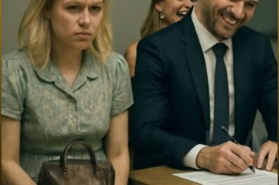 At the divorce signing, my ex-husband and his fiancée couldn’t stop laughing at my thrift-store dress.