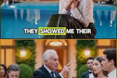 A poor waitress was pushed into the pool while everyone laughed at her — then a millionaire walked in and did something that left everyone speechless