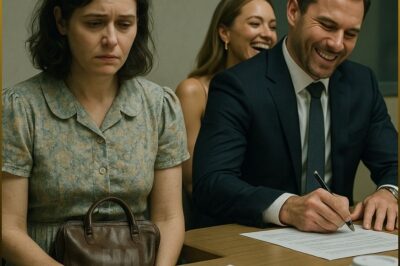 At the divorce signing, my ex-husband and his fiancée couldn’t stop laughing at my thrift-store dress.