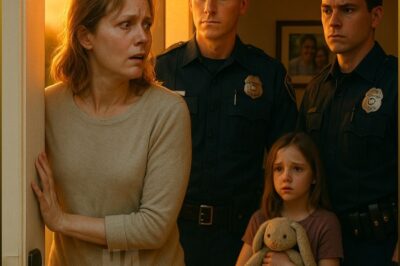 The knock came just after sunset. I opened the door—two officers.