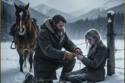 The wind howled down from the Snowhorn Mountains, a feral sound that clawed through the timberline. Silas Granger had been riding since dawn, the cold biting through his coat, when…