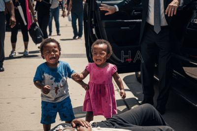 Homeless black woman collapsed on the side of the road, her two-year-old twins cried in despair just as a billionaire passed by and the ending