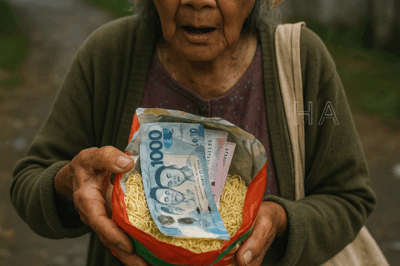 A 70-year-old mother went to her son for help with her medical bills. He gave her a packet of noodles and sent her away. But when she opened it at home, what she found left her speechless