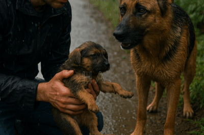 A Rain-Soaked Encounter on the Road