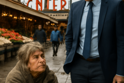 A Millionaire Thought He Was Just Showing His Power by Kicking Away a Helpless Old Beggar —But What He Didn’t Know Was That She Was the Long-Lost Mother He Had Been Searching for His Entire Life, and the Truth That Emerged Would Shatter His Pride and Rewrite His Destiny Forever