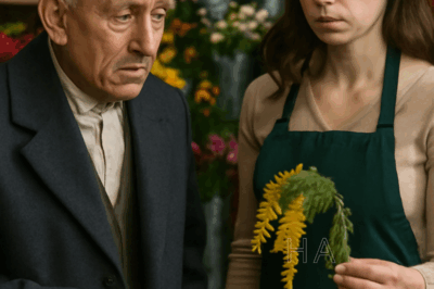 He Walked Into a Flower Shop With Only Thirty Euros in His Pocket, Hoping to Buy a Simple Branch of Mimosa for the Woman He Loved and Lost — But When the Saleswoman Mocked Him and Handed Him a Wilted Stem, I Decided to Teach Her a Lesson She Would Never Forget, and What Happened Next Silenced the Entire Shop