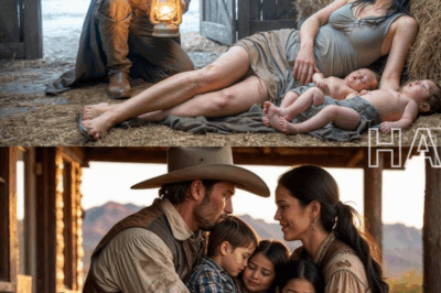 A lonely rancher heard noises in the barn. Upon arrival, he found a young woman with two newborns and…