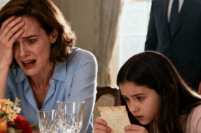 During dinner, my daughter quietly slipped a folded note in front of me. “Pretend You’re Sick And Get Out Of Here,” it read. I didn’t understand — but something in her eyes made me trust her. So I followed her instructions and walked out. Ten minutes later…