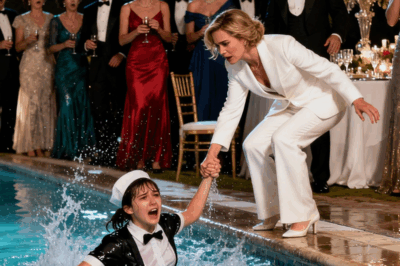 A poor waitress gets pushed into a pool while everyone laughs – Then a millionaire walks in and the ending is surprising…