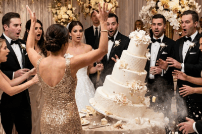 During my wedding, my sister completely exploded—she hurled champagne, destroyed my cake, and shouted, “That’s what you deserve for thinking you’re above me!” My mother rushed over to comfort her, murmuring, “She just needs to release her emotions.” I didn’t argue. I simply stood there in silence. But that night, I made a move no one expected…