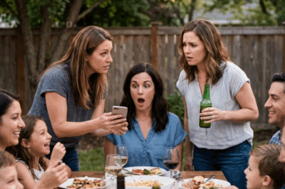 My mom told everyone I had taken out a loan under my daughter’s name—“She can handle it,” she laughed, and the whole family joined in, mocking me. But then the bank called and said, “Actually, that’s fraud.” My mom’s smug smile disappeared instantly. I was at my aunt’s house when the truth finally hit…