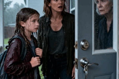 My 11-year-old daughter stood at the front door, drenched in the rain. She trembled and said, “Mom… the key doesn’t fit anymore.” The lock had been changed. Five hours later, my mother finally opened the door, her face cold and flat.