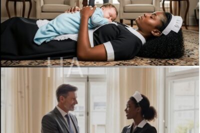 The billionaire came home and found his black maid sleeping on the floor with his 1-year-old twin children — and the shocking ending…