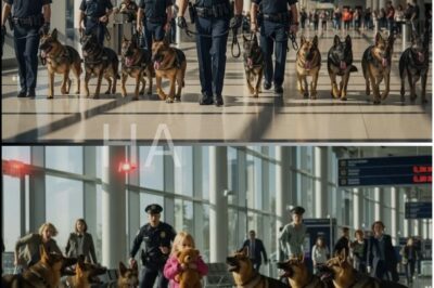14 Police Dogs Surround a Little Girl at the Airport — What Happened Next Shocked Everyone!