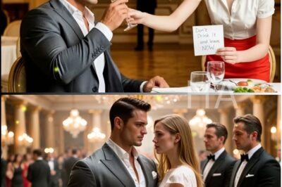 Waitress Slipped the CEO a Note “Don’t Drink It, and leave NOW”, He Grabbed Her Hand and Said,…