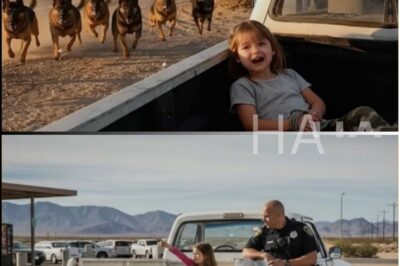 Little Girl Gave a Hidden Signal at the Rest Stop — But 14 Police Dogs Were the Only Ones Who Notice