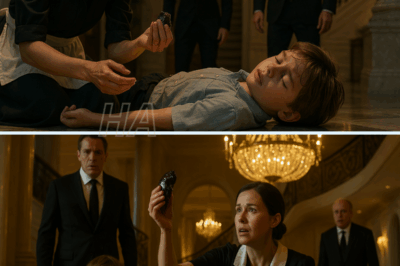 The marble floor still glistened beneath the chandelier, reflecting the chaos that had just unfolded. The scent of ozone lingered faintly in the air — sharp, electric, unreal — as if lightning had struck somewhere inside the house.