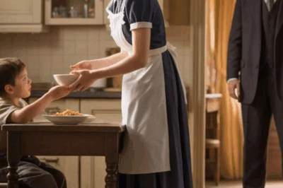 The maid gave a homeless boy a plate of hot food from the kitchen, ignoring the risks. She thought no one had seen her. But her boss returned early that day—and what he witnessed left him speechless.