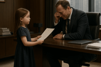 The little girl walked into the millionaire CEO’s office with a résumé and a single sentence that brought him to tears…