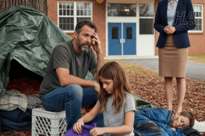 When I noticed Lily hiding her lunch again, I quietly followed her — until she whispered, “Daddy… I brought food,” to someone living behind our school. The sight made my heart stop. I steadied myself, grabbed my phone… And what happened next changed everything.
