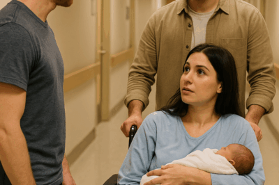 Right after giving birth, I unexpectedly ran into my ex-husband in the hospital hallway. “Congratulations,” he murmured—then froze when he saw my new husband standing beside me.