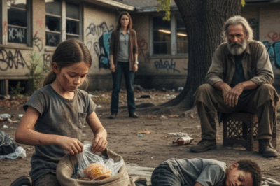 Every lunchtime, the 7-year-old girl put her food away instead of eating it. Her curious teacher followed her to the school during recess