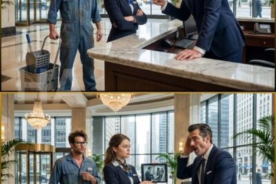 MILLIONAIRE disguised himself as a JANITOR,and froze upon hearing the words of the POOR RECEPTIONIST