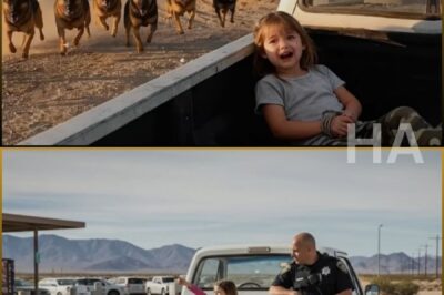 Little Girl Gave a Hidden Signal at the Rest Stop — But 14 Police Dogs Were the Only Ones Who Notice