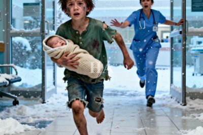 The automatic doors of the Emergency Room slid open with a pneumatic hiss, admitting a gust of humid night air—and a small, trembling figure that made the whole front desk go quiet without anyone meaning to.