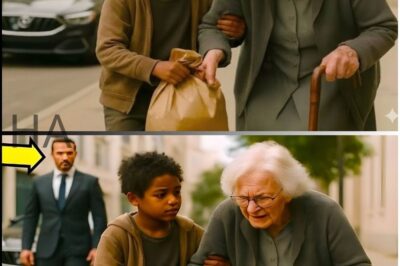 Homeless boy Helps Old Lady, not knowing she is the Millionaire’s mom what he Did Next is Amazing
