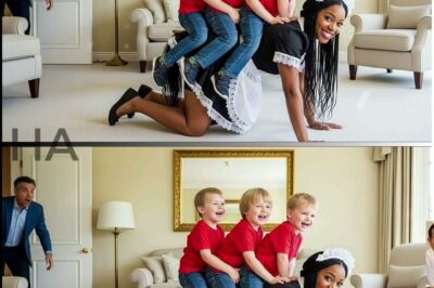 BILLIONAIRE ARRIVED HOME UNANNOUNCED AND SAW THE MAID WITH HIS TRIPLETS—WHAT HE SAW SHOCKED HIM