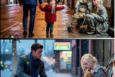 A Rich Man Ignored the Beggar—Until His Son Stopped, Looked Back and Said “Dad, That’s Mom”